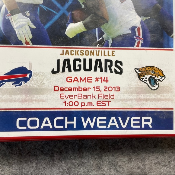 NFL Playbook Buffalo Bills Defense Anthony Weaver Football Collectable - Picture 2 of 14